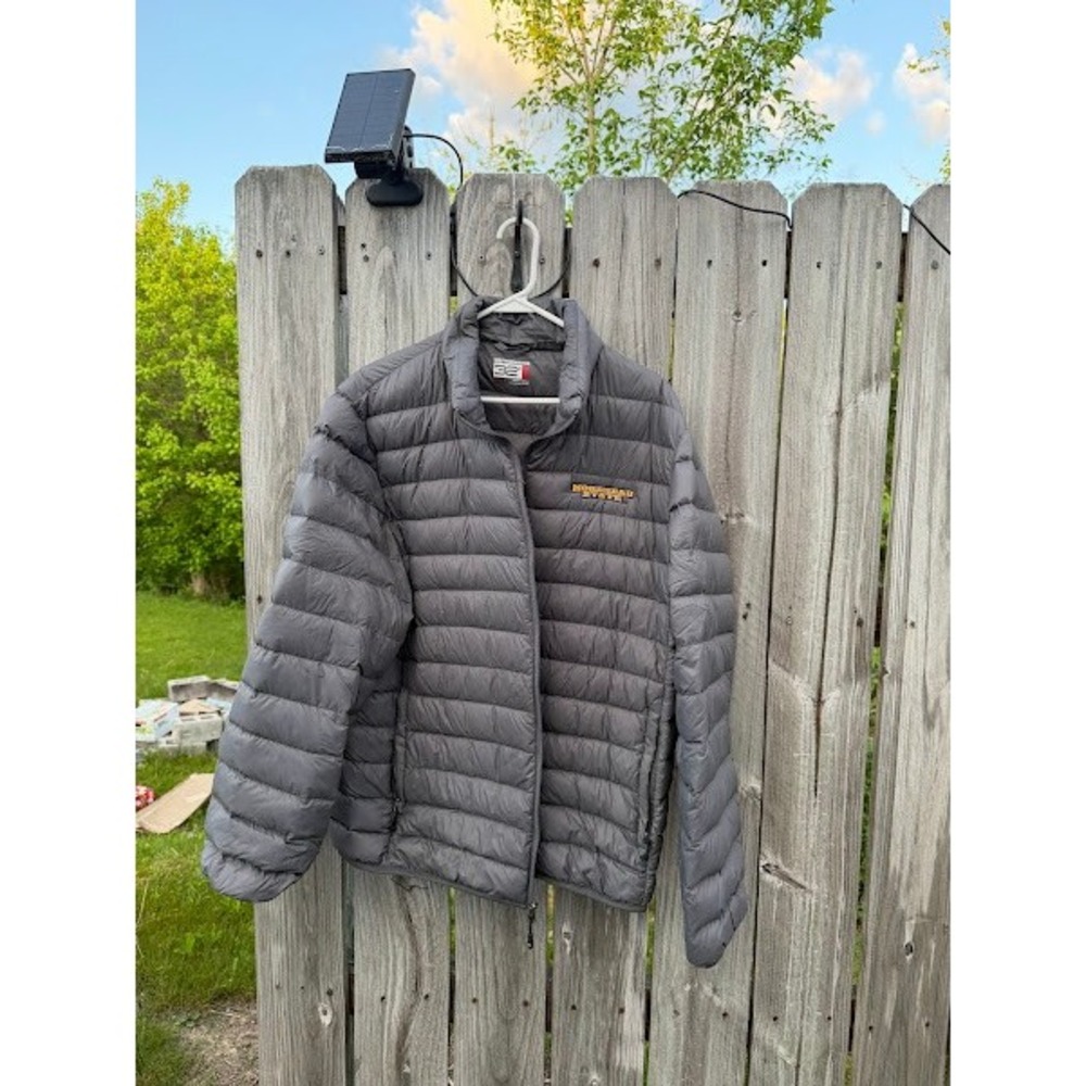 32 Degrees Weatherproof Morehead State Grey Puffer Jacket Women Large MSU